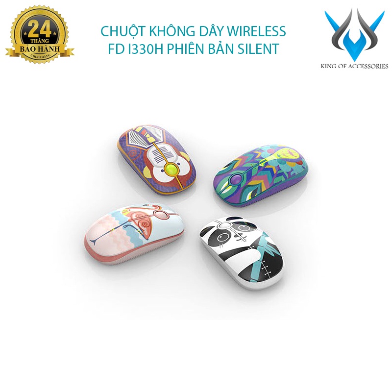 Chuột không dây Wireless FD I330H phiên bản silent không tiếng click (5 màu tuỳ chọn) phụ kiện 1986