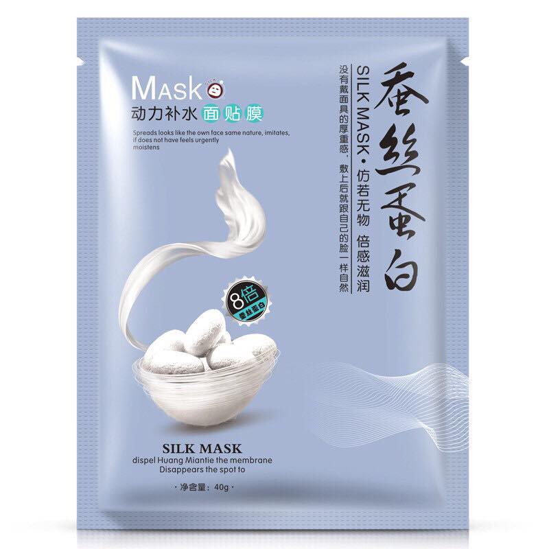 Mặt nạ dưỡng da mụn cấp ẩm thải độc tơ tằm ONE SPRING SILK MASK dưỡng trắng mờ thâm lẻ 1 gói Zentop