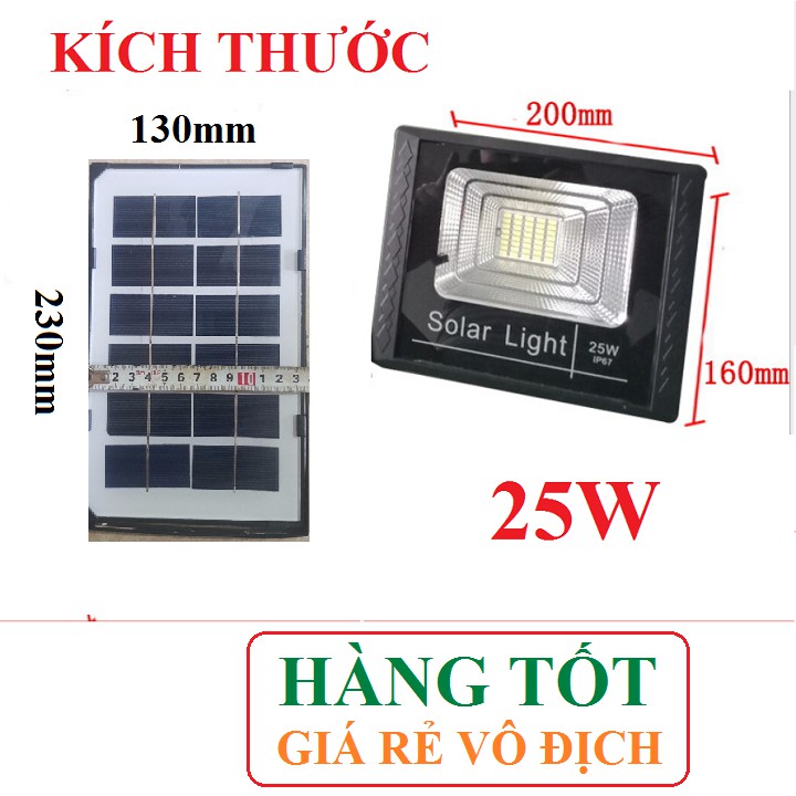 Đèn LED pha năng lượng mặt trời 25w hoặc 40w