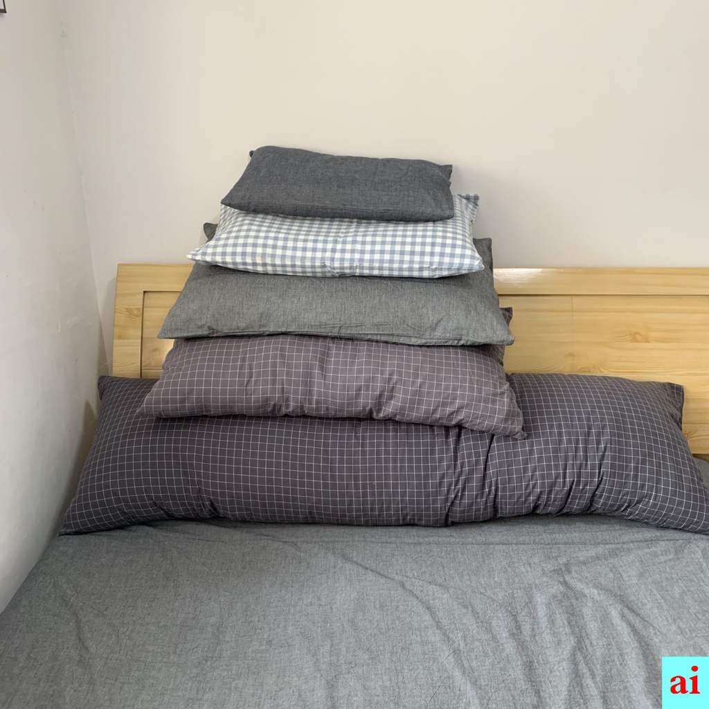 Vỏ Gối Cotton Màu Trắng Cỡ Lớn 50 * 80 60x90 51x91 Có Thể Tùy Chỉnh