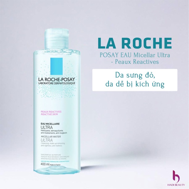 TẨY TRANG LA ROCHE-POSAY EAU MICELLAR ULTRA PEAUX REACTIVES CHO DA SIÊU NHẠY CẢM DỄ KÍCH ỨNG