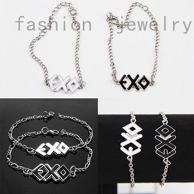 Vòng Tay Kim Loại Mặt Logo Nhóm Nhạc Exo