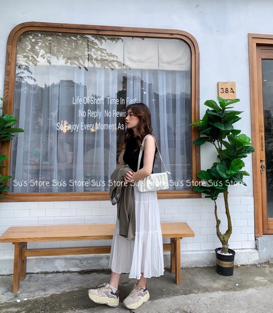 Chân váy voan 2 lớp 2 tầng CV111 SUSTORE