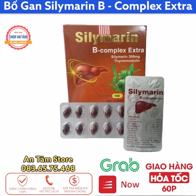 Viên bổ gan Silymarin B-Complex Extra (hộp 100 viên)