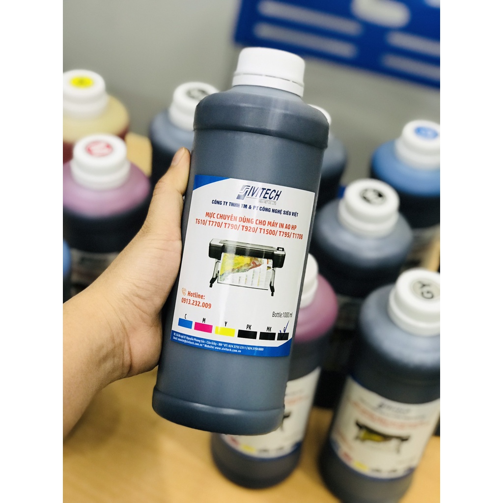 Mực lít cao cấp dành cho máy in A0 - HP T1100, T790, T795, T1708...