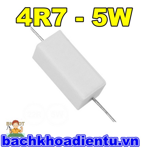 Điện trở 5W 4R7 4.7R chất lượng tốt