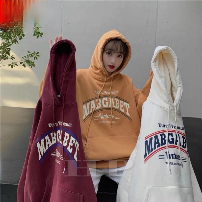 Áo hoodies chữ cong MABGAB