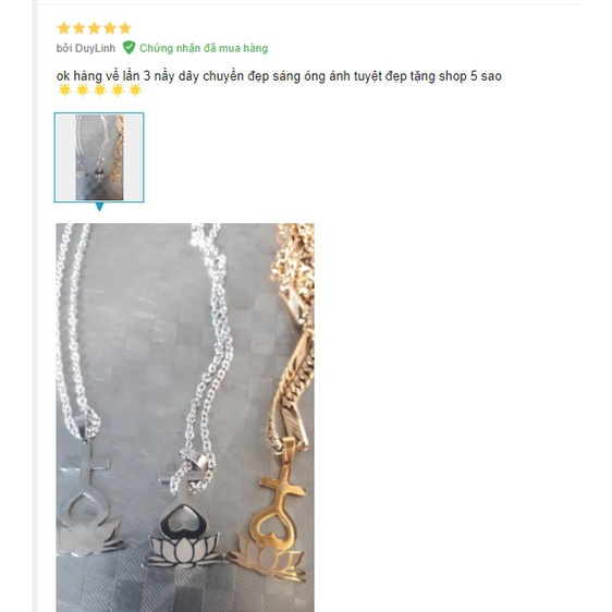 Dây chuyền titan Thiên Tâm đế hoa sen phật không đen dị ứng sài nước thỏa mái