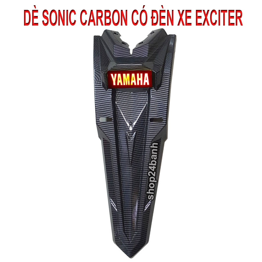 DÈ SONIC CÓ LED CHO EXCITER 150 SƠN CARBON CAO CẤP