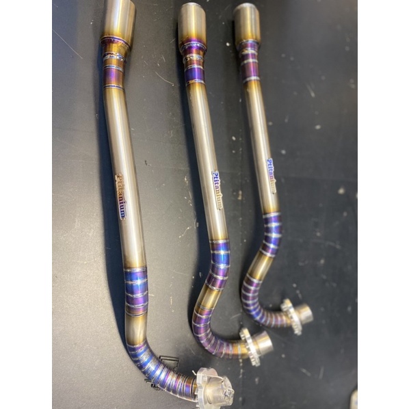 PTITANIUM FULL COMBO cổ pô thòng titan luôn đầu nối nhôm cho wave dream wave blade 2017 future