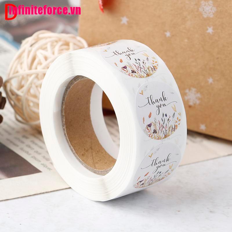 1 Cuộn 500 Miếng Dán Chữ Thank You Trang Trí Đám Cưới
