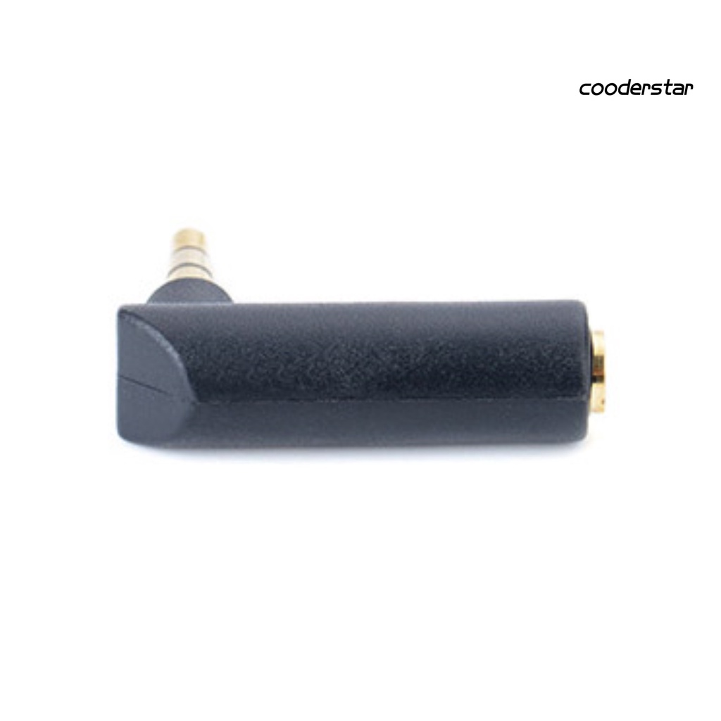 Đầu chuyển đổi âm thanh từ giắc cắm 3.5mm 3 / 4 cực 90 độ