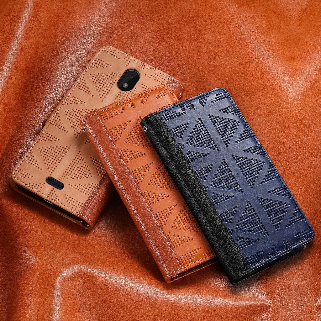 Dành Cho Nokia C100 C21 Plus Nối Từ Tính Thu Hút Flip Stand Bao Da Ví Bao Da