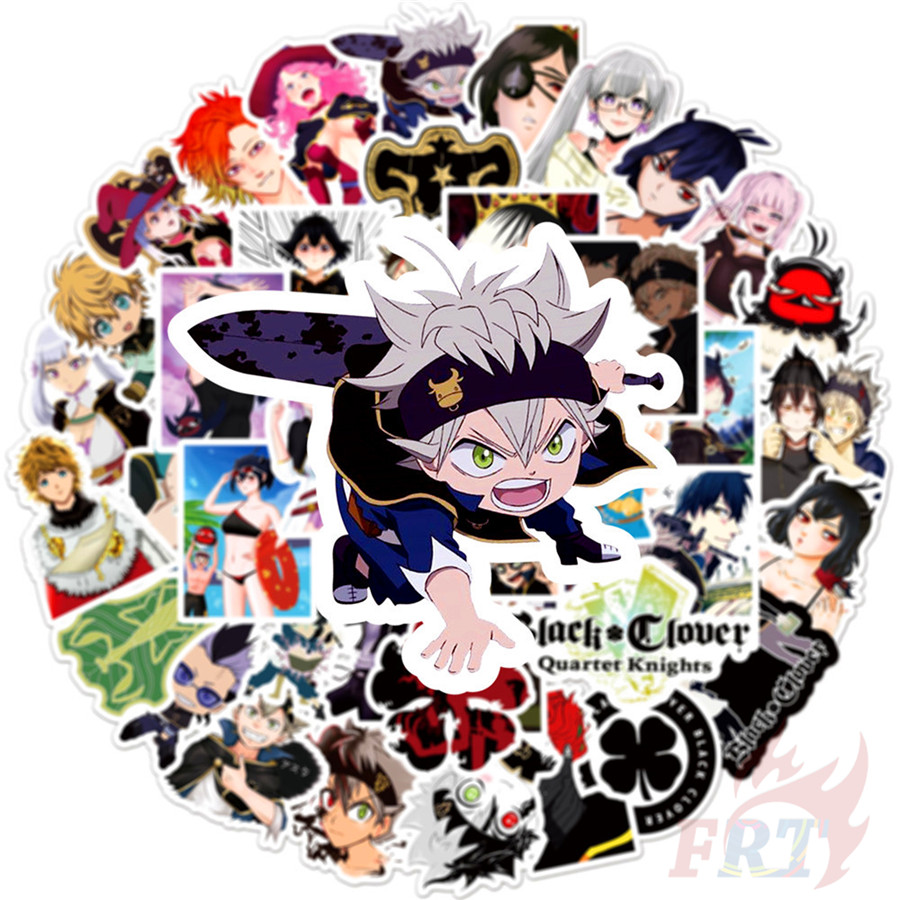 100Pcs/Set ❉ Black Clover Series A Stickers ❉ Anime Asta Noell Silva Waterproof Fashion DIY Decals Doodle Stickers