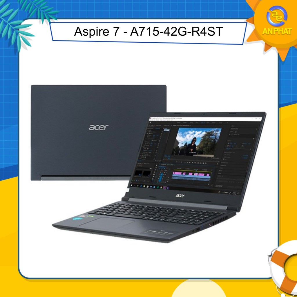 Laptop Acer Aspire 7 A715-42G-R4ST NH.QAYSV.004 (R5-5500U | 8GB | 256GB | GTX 1650 4GB | 15.6 inch FHD | WIn 10)