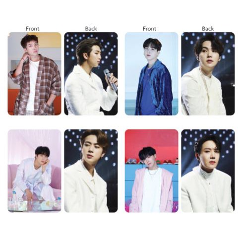 Set 7 thẻ card nhựa BTS - Special photo BE in 2 mặt