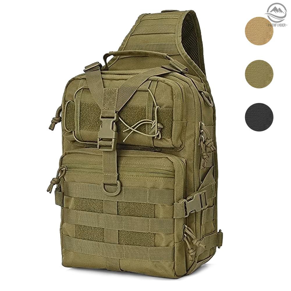 Pathfinder 20L Tactical Assault Pack Waterproof Military Sling Backpack Molle Army Bag for Outdoor Camping Hiking Hunting