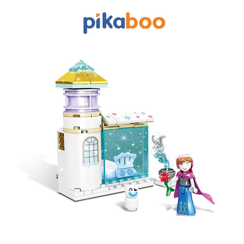 Đồ chơi cho bé xếp hình lâu đài tuyết Pikaboo cao cấp thiết kế từ nhựa ABS cao cấp màu sắc phong phú an toàn cho trẻ em