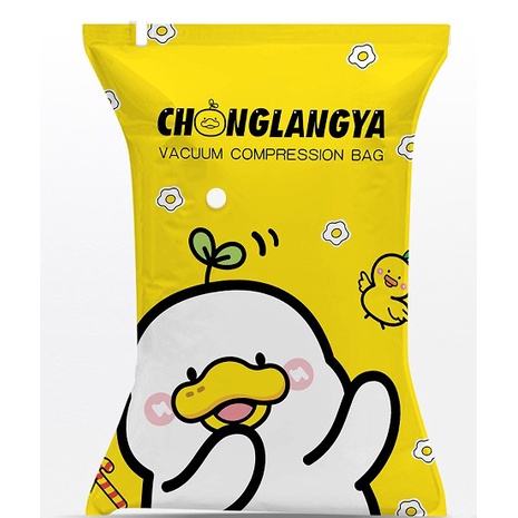 Túi hút chân không hình vịt bảo quản quần áo, chăn màn mền giày cho vào vali khi đi du lịch- Boomart