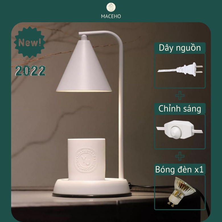 Đèn đốt nến thơm BASIC MACEHO - Dùng cho nến thơm BBW, Yankee, CandleCup - Chỉnh độ sáng to nhỏ