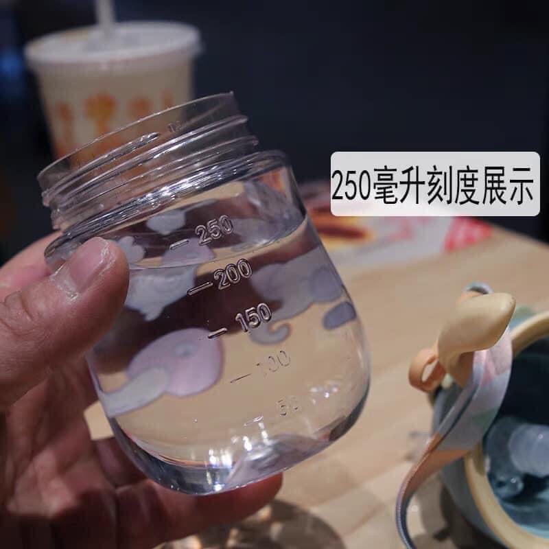 Bình tập uống nước,Bình Heo Nắp Gạt 280ml