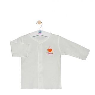 Áo sơ sinh cổ tim tay dài cho bé 0-6 tháng nhãn hiệu Hello B&B - AL0159