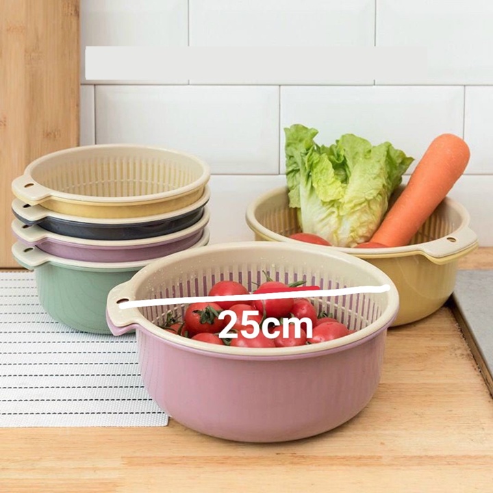 Bộ Thau Rổ Tròn 25cm