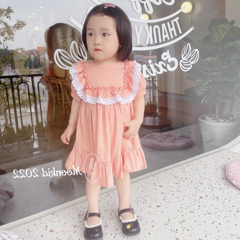 Váy đầm ren ngực công chúa cho bé gái 8-20kg
