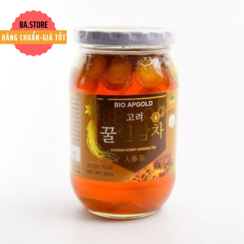 SÂM TƯƠI NGÂM MẬT ONG BIO APGOLD 580G