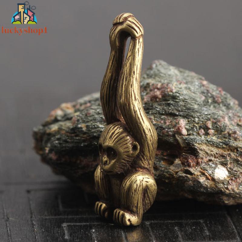 Tượng Hình Khỉ Mini Bằng Đồng Dùng Trang Trí