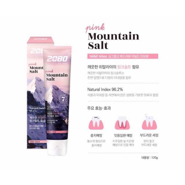 KEM ĐÁNH RĂNG PINK MOUTAIN SALT 2080