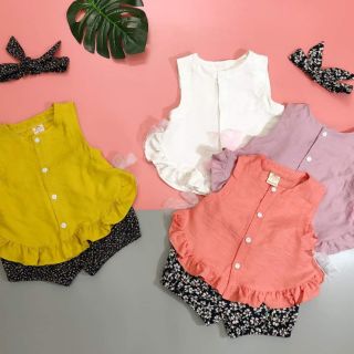 Bộ sát nách nhún bèo nhỉ