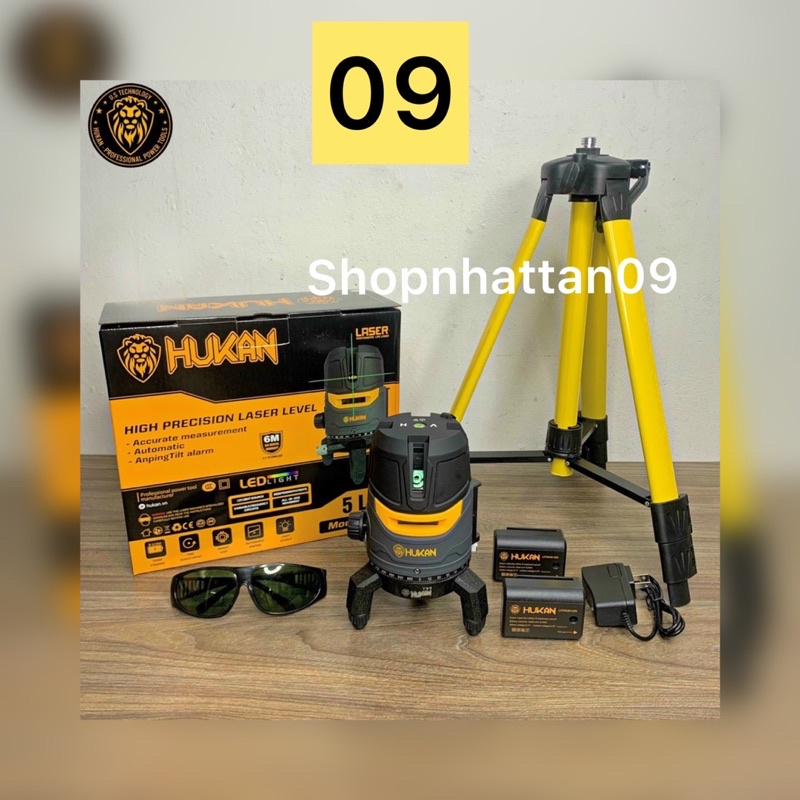 Máy bắn cos, cân bằng laze 5 tia xanh siêu sáng HUKAN HK-T99. Bảo hành 12 tháng chính hãng.