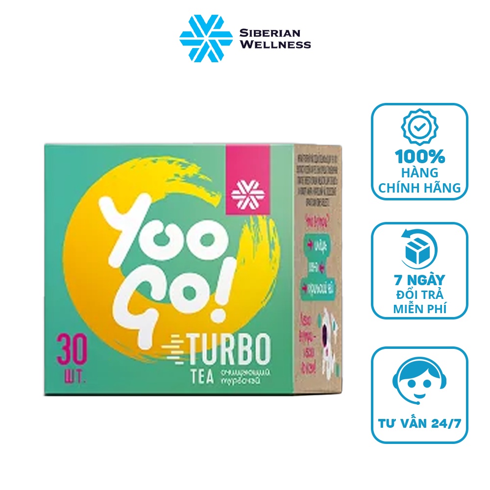 Trà thảo mộc YOO GO - Hỗ trợ giảm cân, giảm mỡ, thải độc, thanh lọc cơ thể - Siberian Wellness - 30 túi lọc/hộp