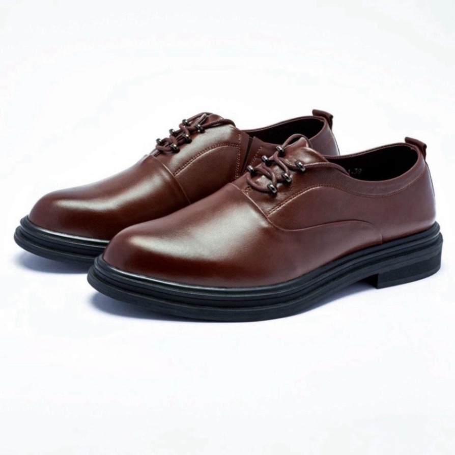 Giày Derby Nam công sở tăng chiều cao da bò nhập khẩu CK041