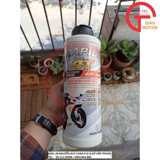 DẦU NHỚT XE SỐ CAO CẤP RAPIDE 4T 15W40 API SM