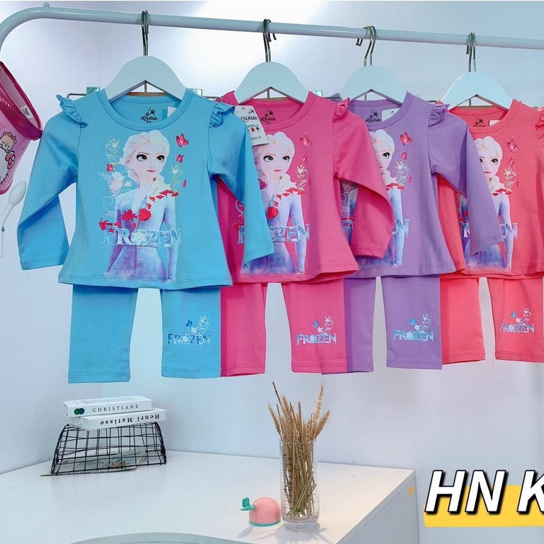 Bộ cotton ELSA thu đông cho bé gái (hàng loại 1)