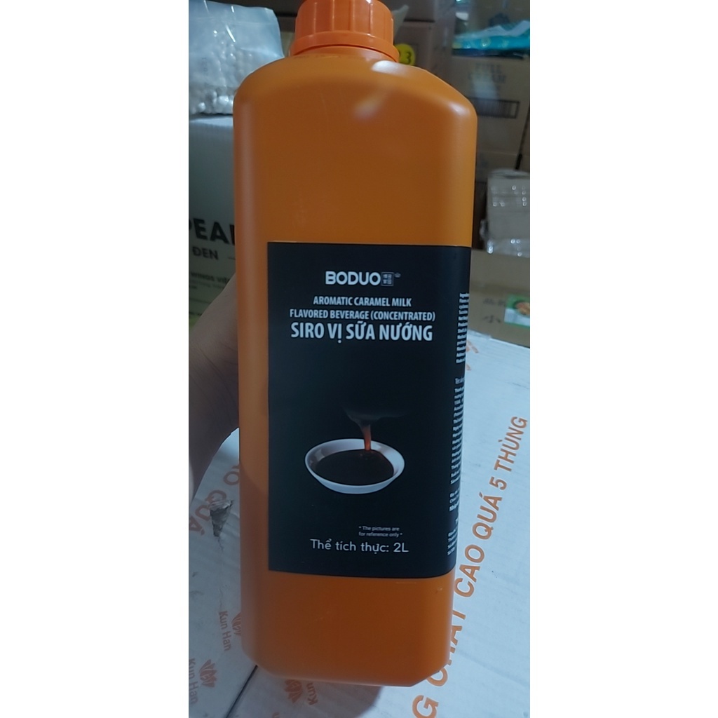 Siro Vị Sữa Nướng BODUO can 2l- CHUẨN VỊ TRÀ SỮA NƯỚNG ĐÀI LOAN- Bách hóa Nguyên Liệu