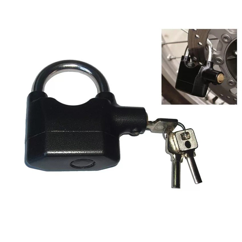 Ổ Khóa Báo Động Chống Trộm Padlock With Alarm LK325 - Đen