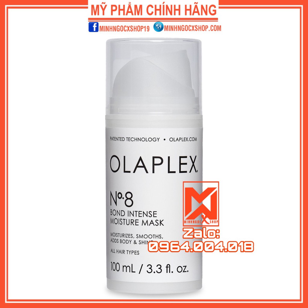 ✅[ OLAPLEX ] MẶT NẠ DƯỠNG ẨM TĂNG CƯỜNG LIÊN KẾT TÓC OLAPLEX NO8 100ML CHÍNH HÃNG