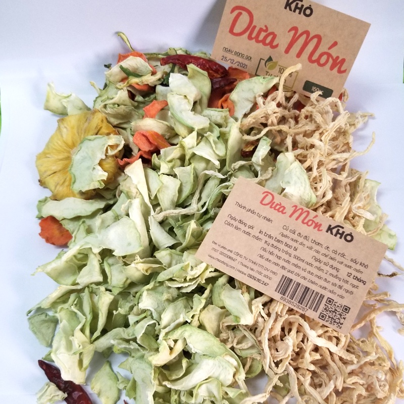 Dưa Món Khô gói 120gr đủ các vị làm món dưa món ngày Tết