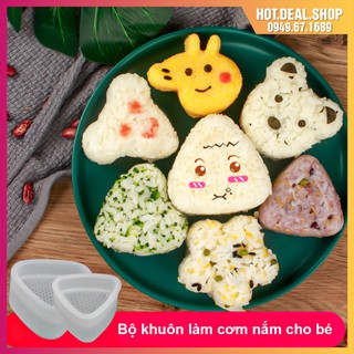 Khuôn làm cơm cho bé - Bộ khuôn làm cơm nắm, cơm cuộn Bento