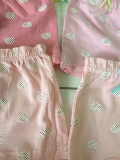 (0552) 5 quần chíp đùi cotton Tim cho bé gái