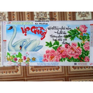 Tranh đính đá vợ chồng DF307