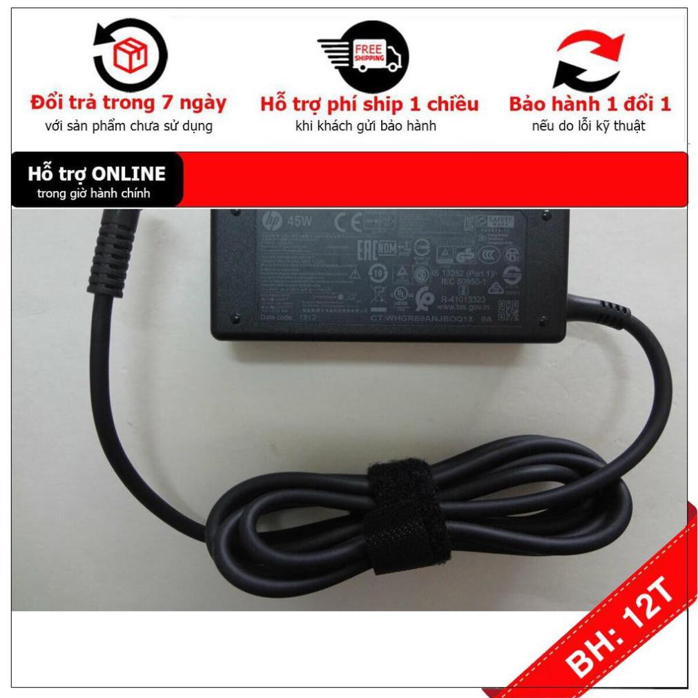 BH12TH Sạc Laptop Hp Pavilion 15-BS 17-BS 15-BW Thông số 19,5V 2.31A/3.3A Chân Kim Xanh Hàng Full Box + Tặng dây nguồn