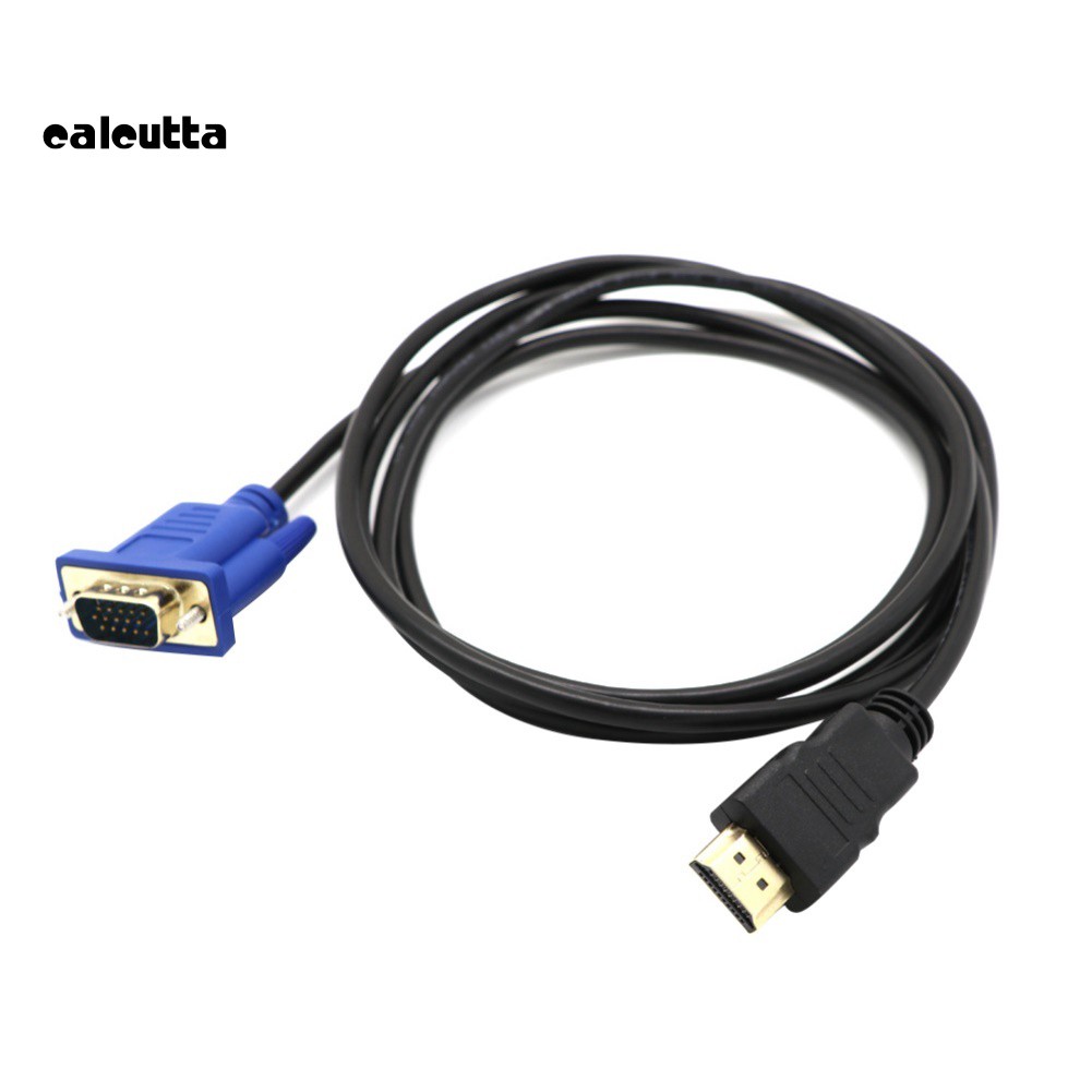 ✡SYS✡1.8m 1080P HDMI to VGA Male Adapter Cable Video Converter Cord for PC DVD HDTV