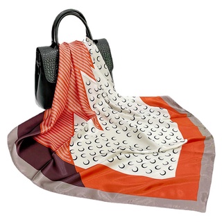 Khăn lụa vuông chấm bi thanh lịch khăn lụa size lớn 70 cm làm áo