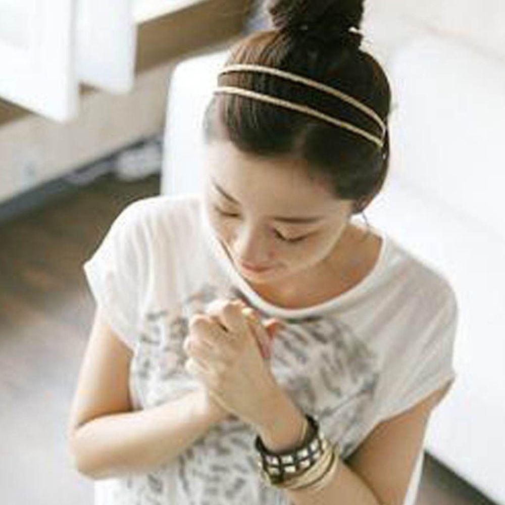 Băng Đô Kim Loại Lấp Lánh Thời Trang Mùa Hè Cho Bé Gái