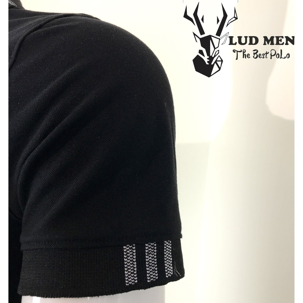 🔥[ HOT SALE - POLO NAM ]Áo polo nam Lud.men cổ bo dệt cao cấp, áo thun nam có cổ tay lỡ, bền đẹp