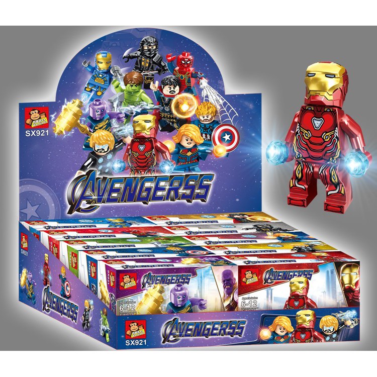 Lắp ráp minifigures biệt đội siêu anh hùng Avengerss SX921 10 mẫu